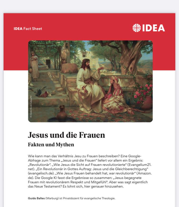Jesus und die Frauen (Fact Sheet)